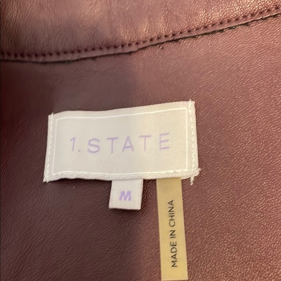 1. State Red Sleeveless Longline Vest - Picture 2 of 3